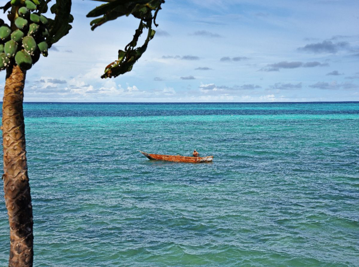 Angler auf dem Meer