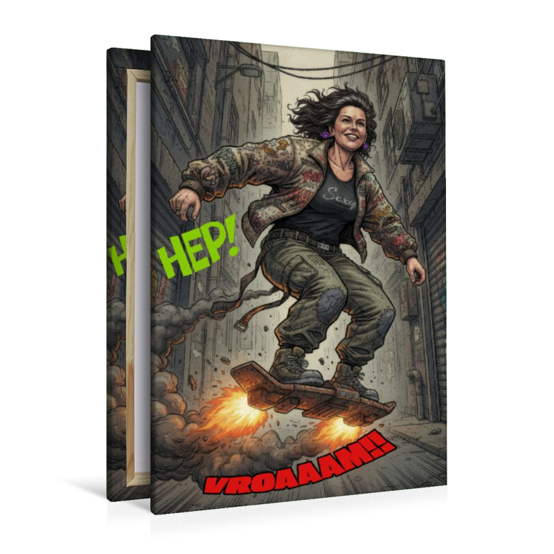 High-Speed auf dem Hoverboard