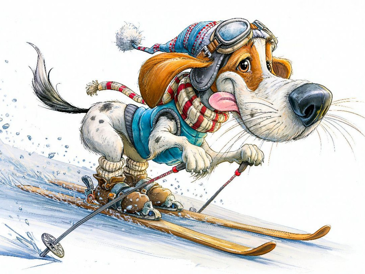 Yippiii, ab die Lutzi auf dieser schwarzen Piste