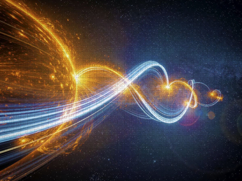 Im Glanz der galaktischen Flammen.