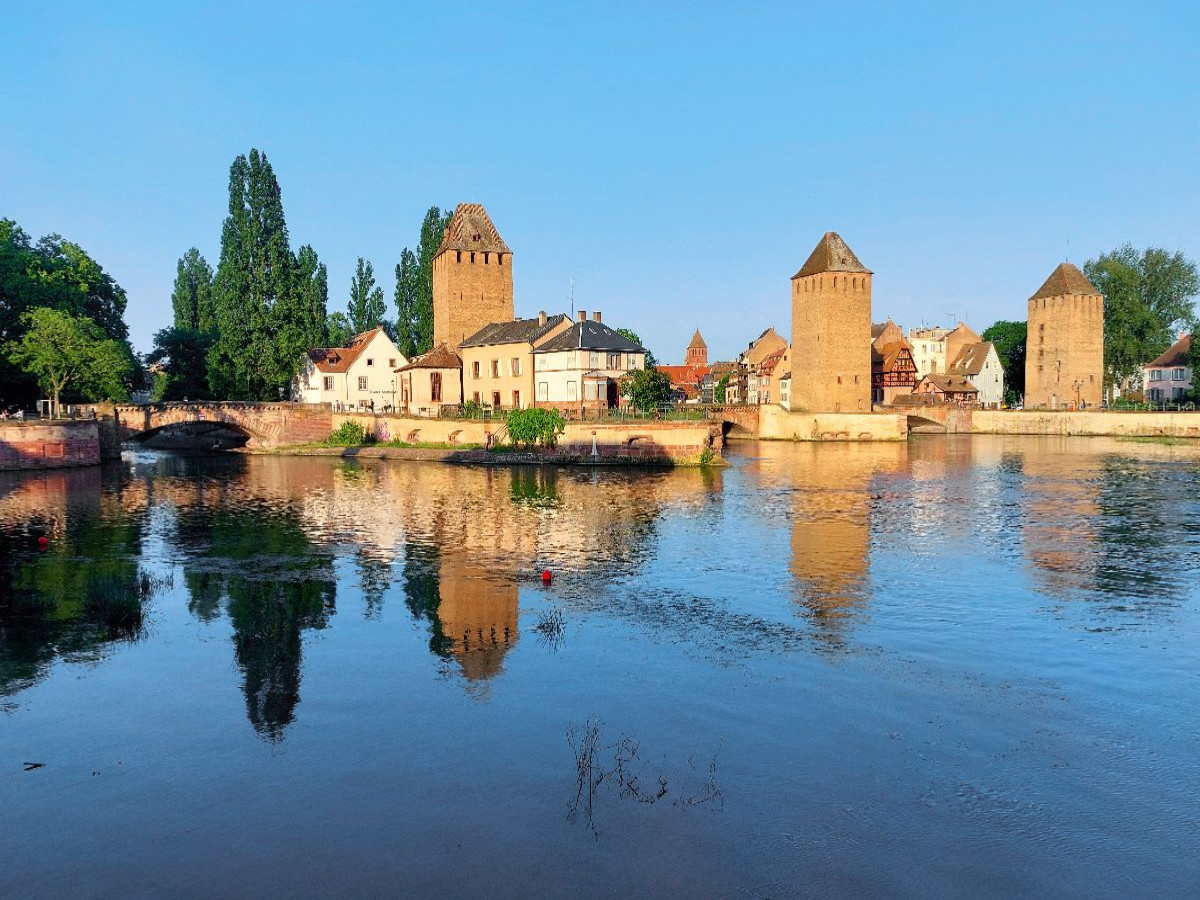 Die Ponts Couverts in Straßburg in La Petite France