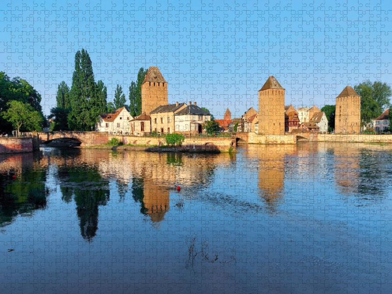 Die Ponts Couverts in Straßburg in La Petite France