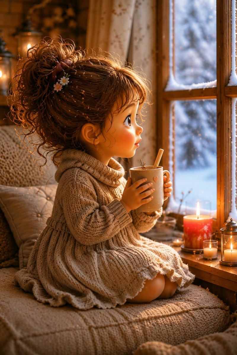 Winterwärme am Fenster