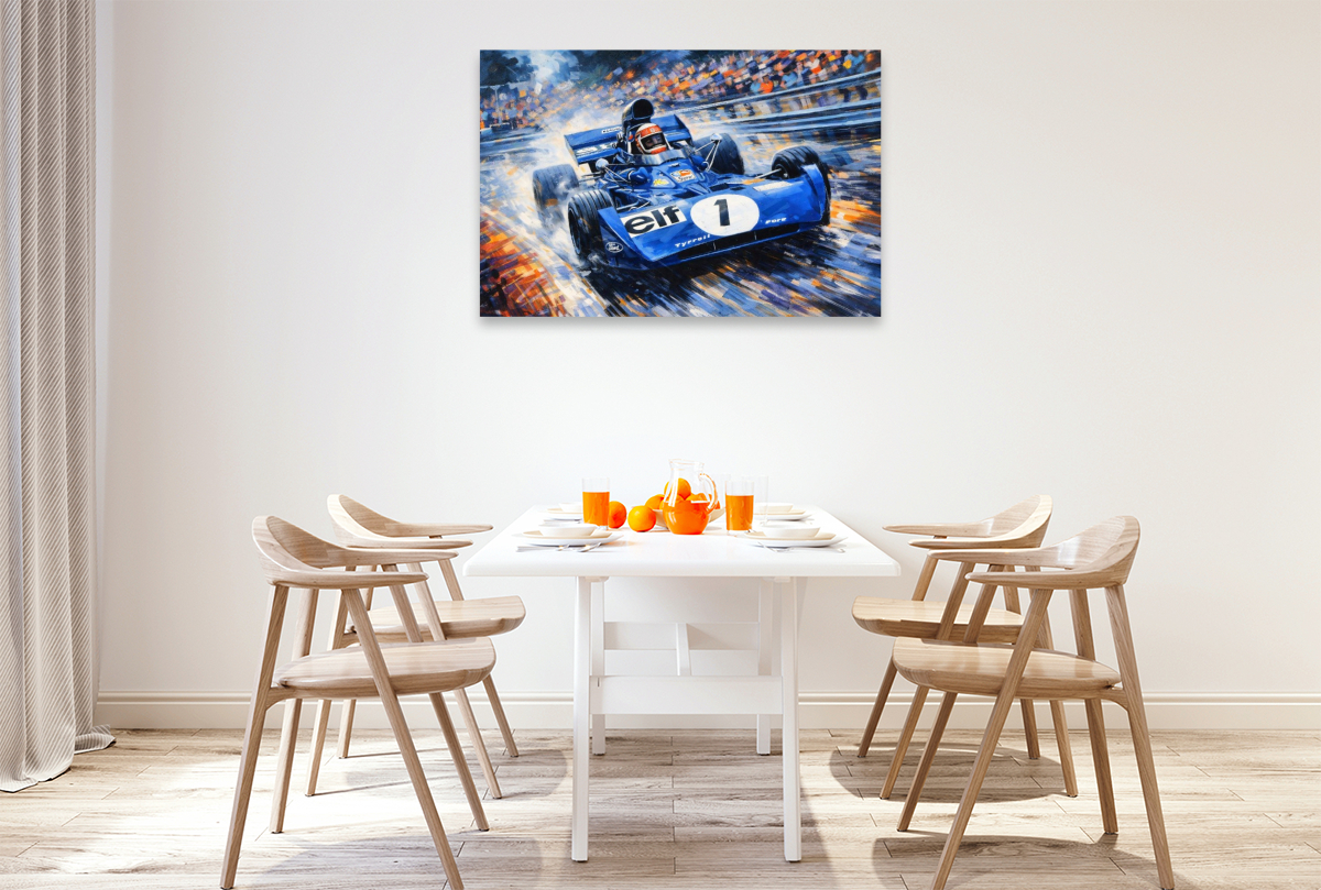 Mit einem Tyrrell-Ford wurde der Schotte Jackie Stewart in den Jahren 1971 und 1973 Weltmeister.