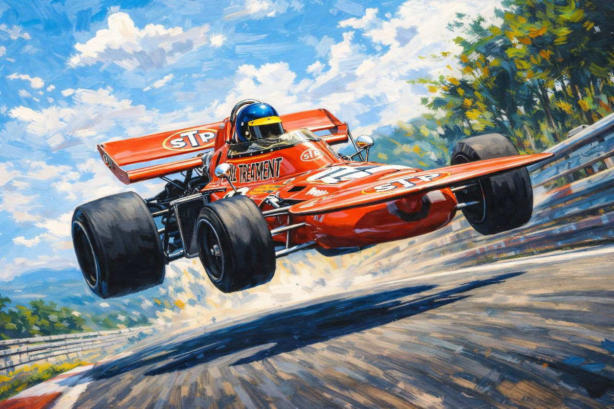Der Schwede Ronnie Peterson wurde 1971 mit einem britischen March Vizeweltmeister, blieb aber sieglos.