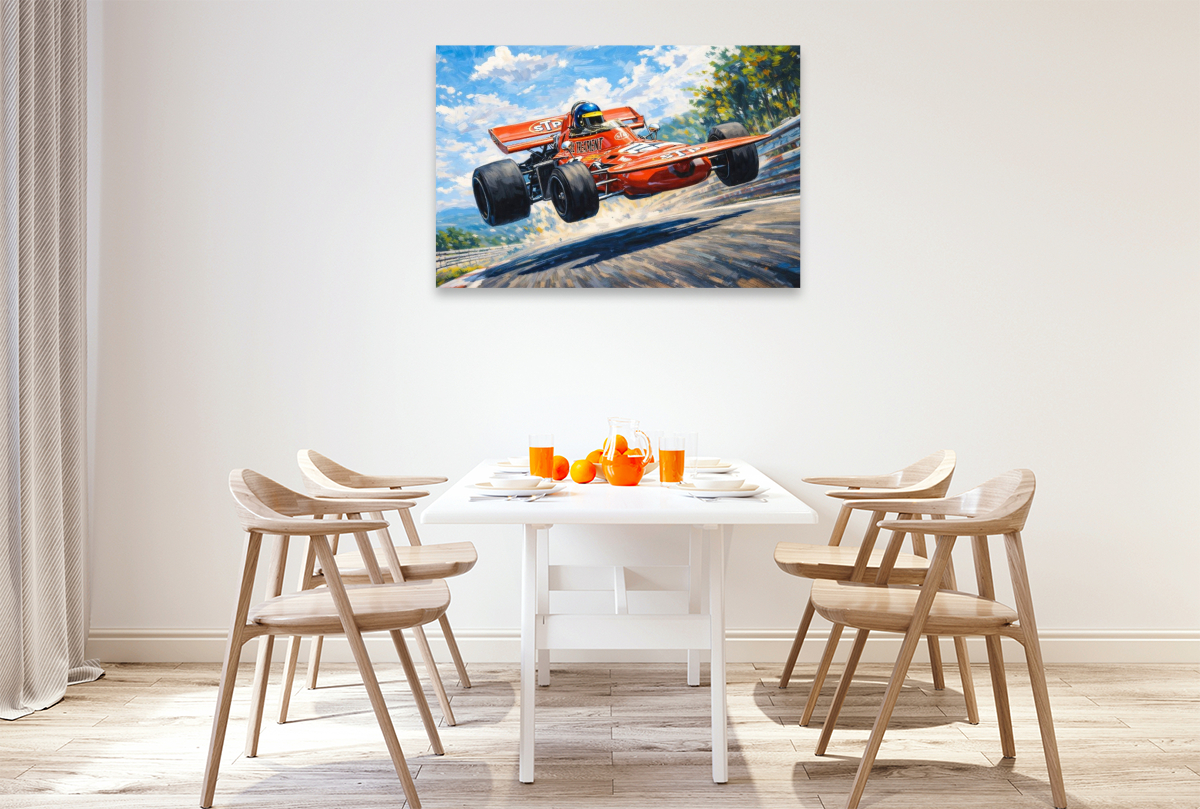 Der Schwede Ronnie Peterson wurde 1971 mit einem britischen March Vizeweltmeister, blieb aber sieglos.