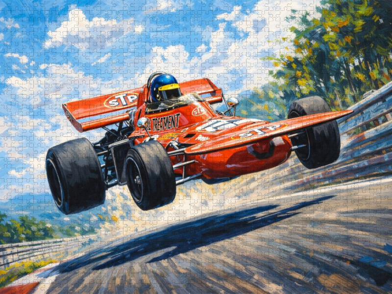 Der Schwede Ronnie Peterson wurde 1971 mit einem britischen March Vizeweltmeister, blieb aber sieglos.