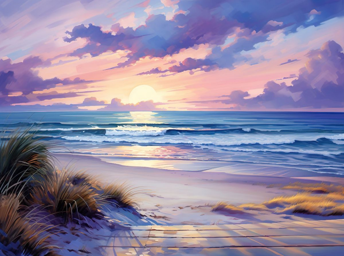 Sonnenuntergang am Meer
