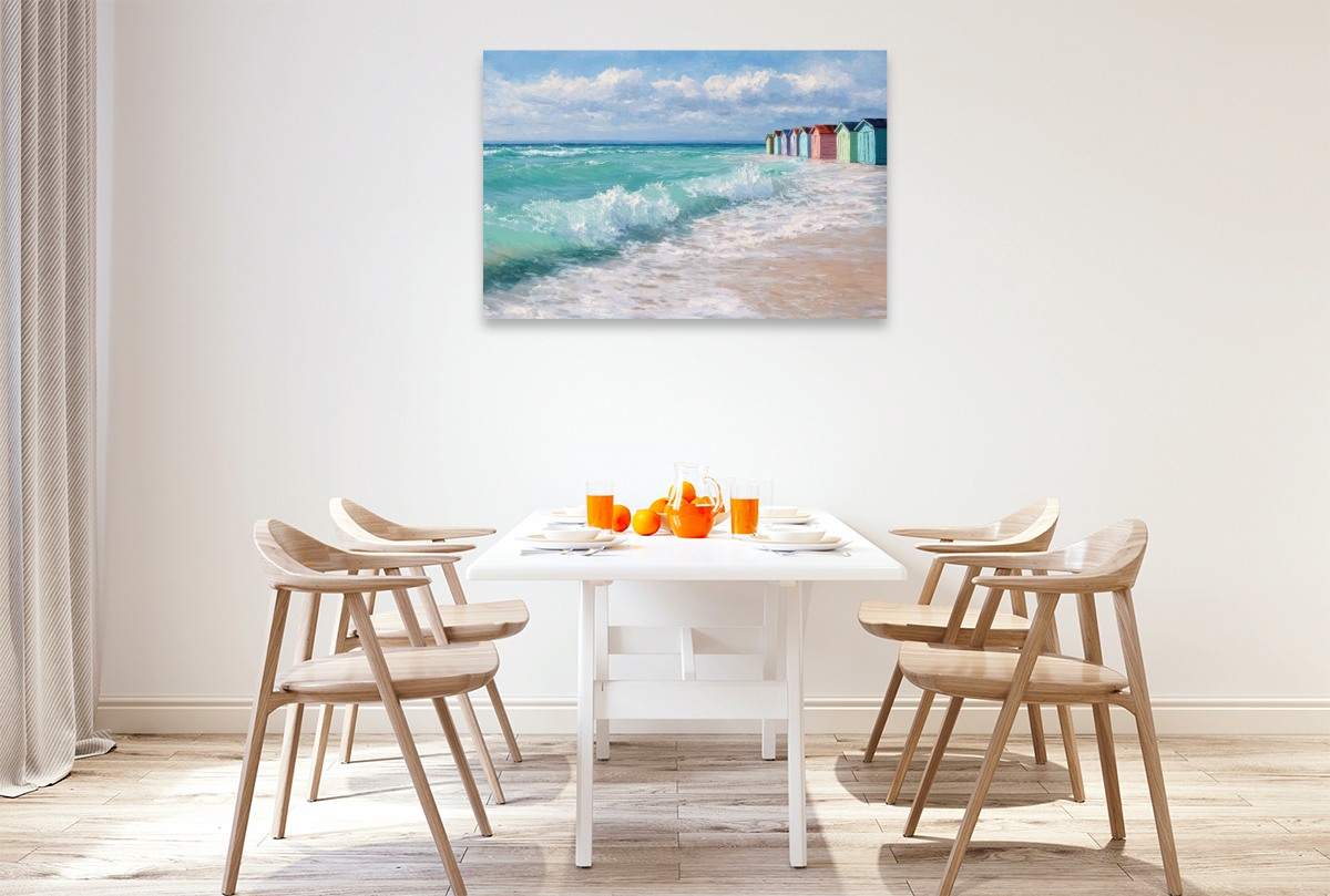 Bunte Strandhütten