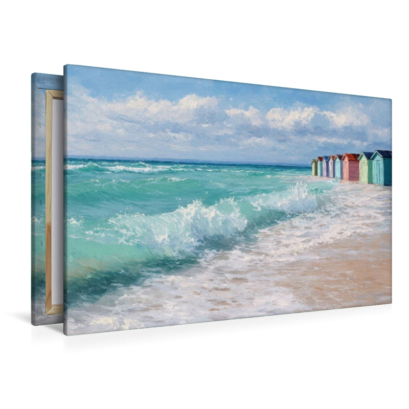 Bunte Strandhütten