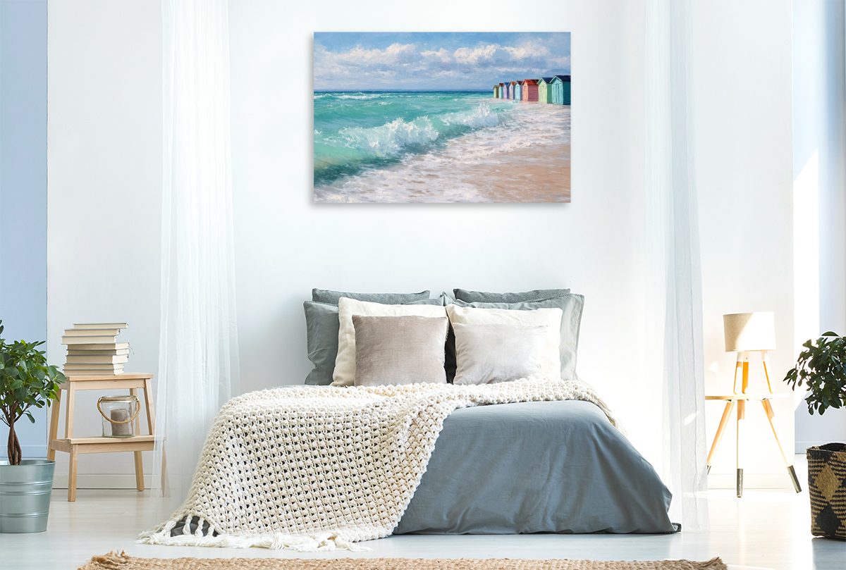 Bunte Strandhütten