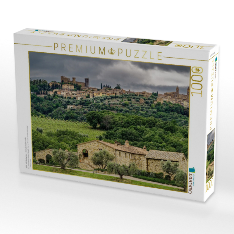 Blick auf Montalcino - Heimat des Brunello