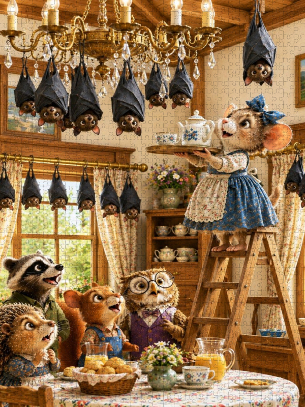 Teezeit unter der Decke