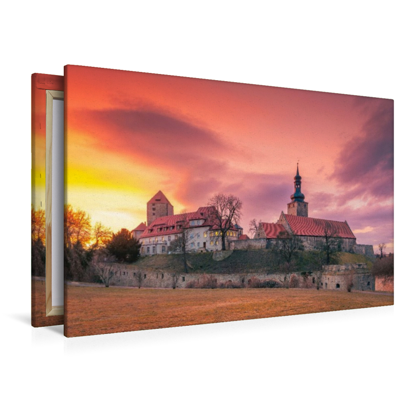 Sonnenuntergang über Burg Querfurt
