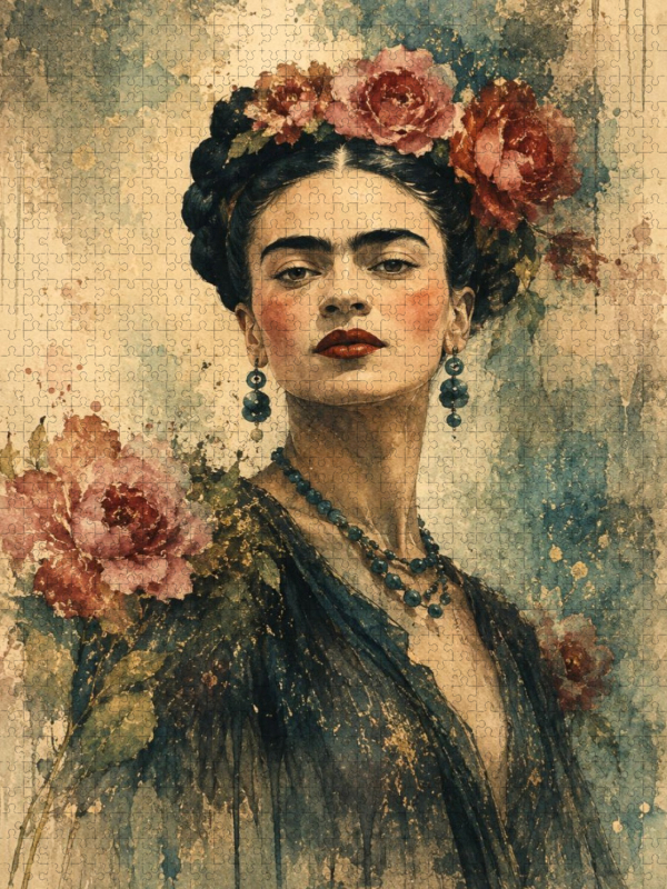 Elegantes Vintage-Frauenporträt – Boho mit zeitloser Ausstrahlung