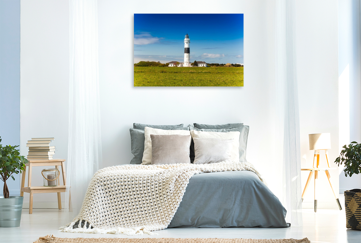 Der Leuchtturm Rotes Kliff bei Kampen auf Sylt