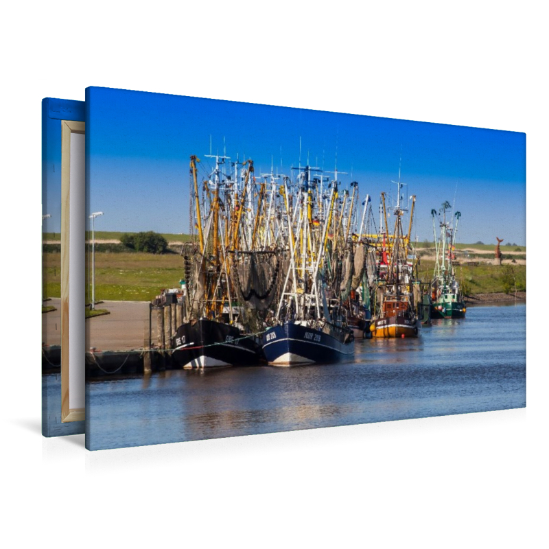 Krabbenkutter im Hafen, Greetsiel, Leybucht, Ostfriesland