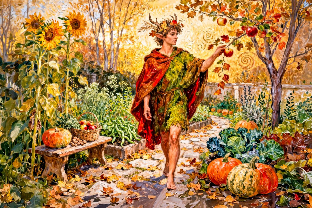 Faunus – Römischer Gott der Obstgärten im Spätsommer