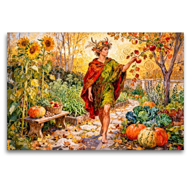 Faunus – Römischer Gott der Obstgärten im Spätsommer