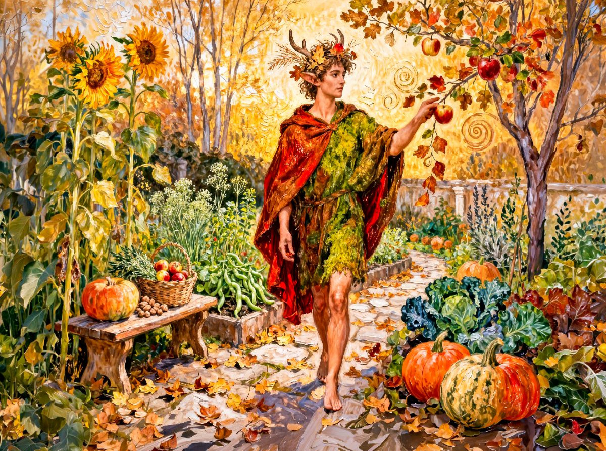 Faunus – Römischer Gott der Obstgärten im Spätsommer