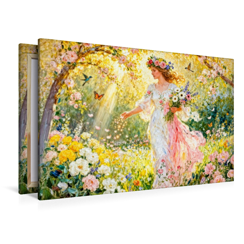 Flores – Göttin der Blütenfülle im sonnigen Garten