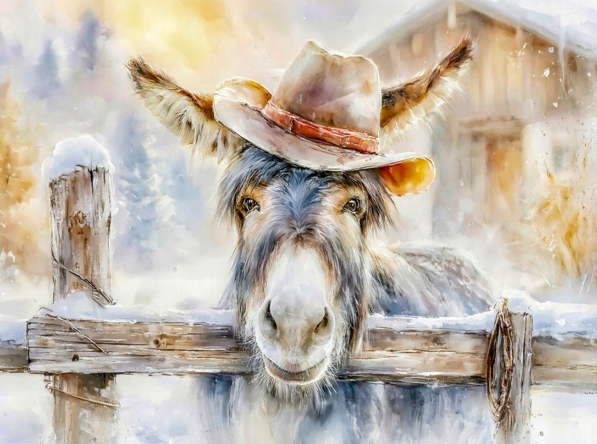 Der Cowboy unter den Eseln