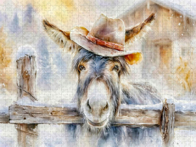 Der Cowboy unter den Eseln