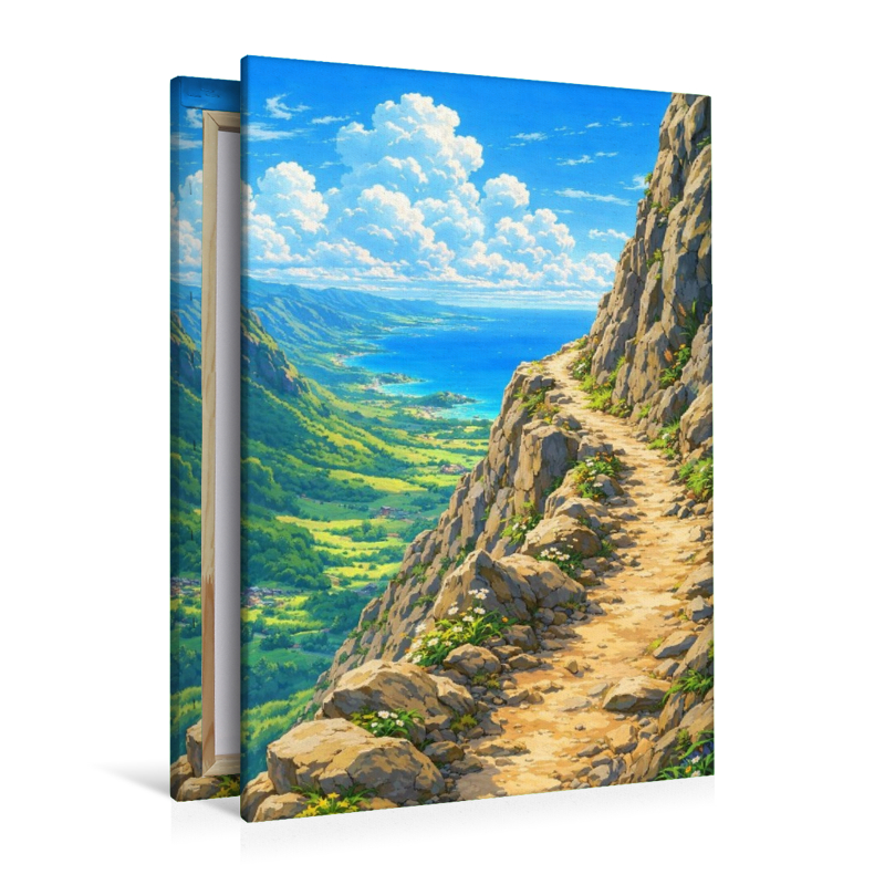 Ein Weg im Gebirge - wie im Anime Zeichentrickfilm