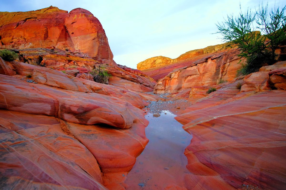 Pastel Pink Canyon Trail - Utah
