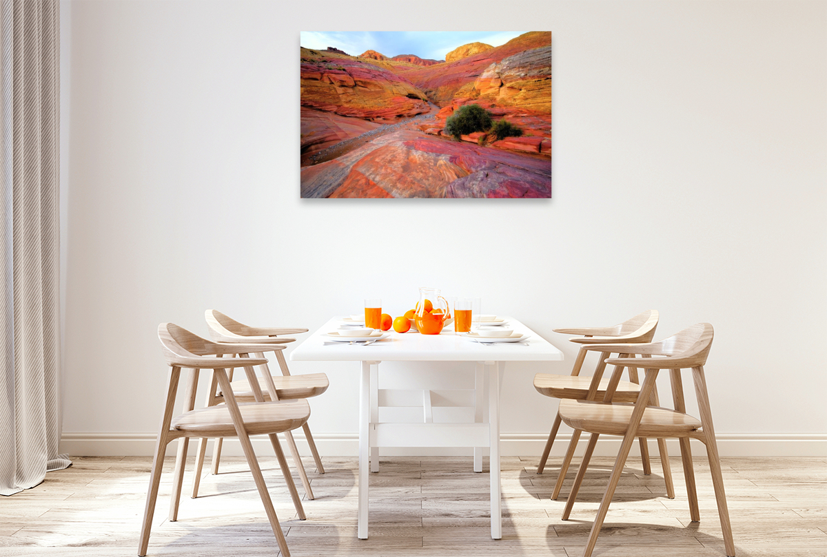 Pastel Pink Canyon Trail - Utah