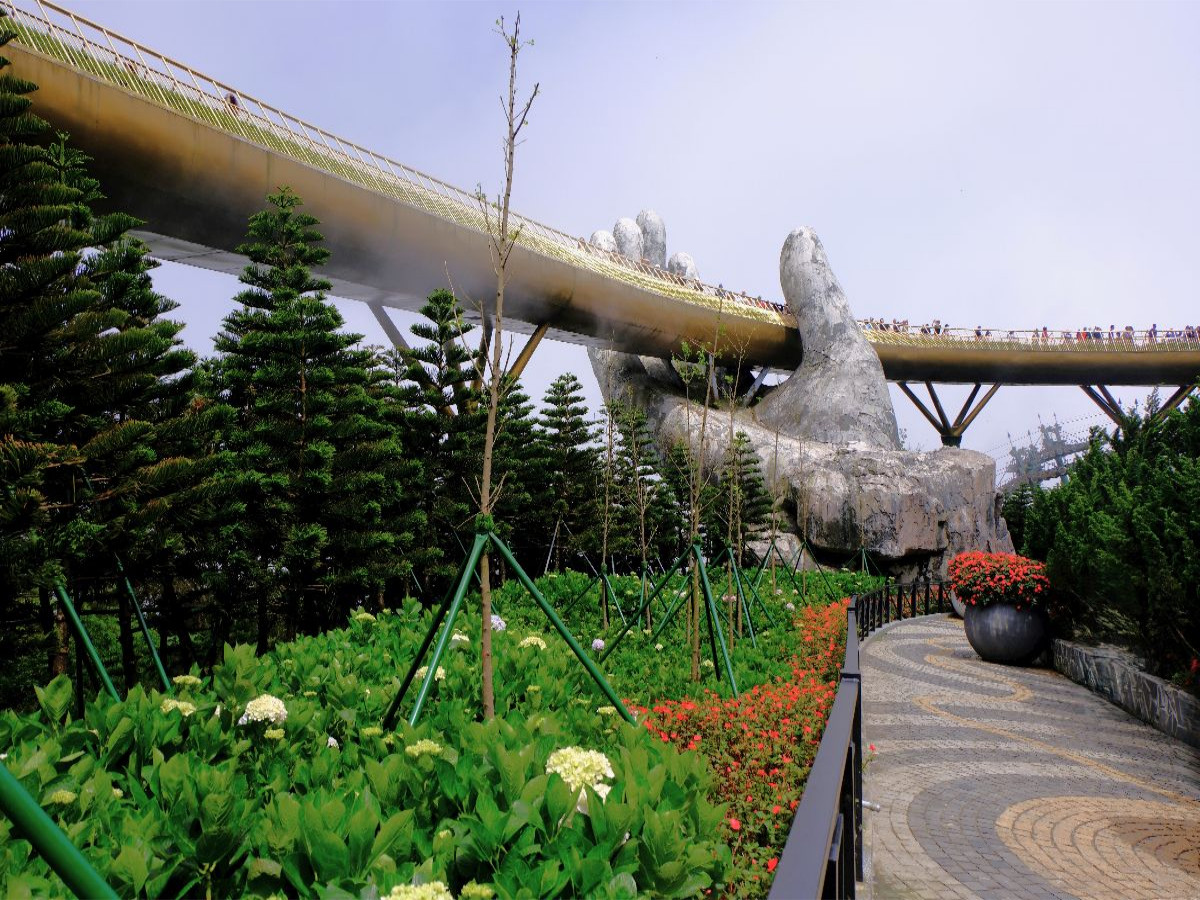 Tragende Hände der Ba Na Hills
