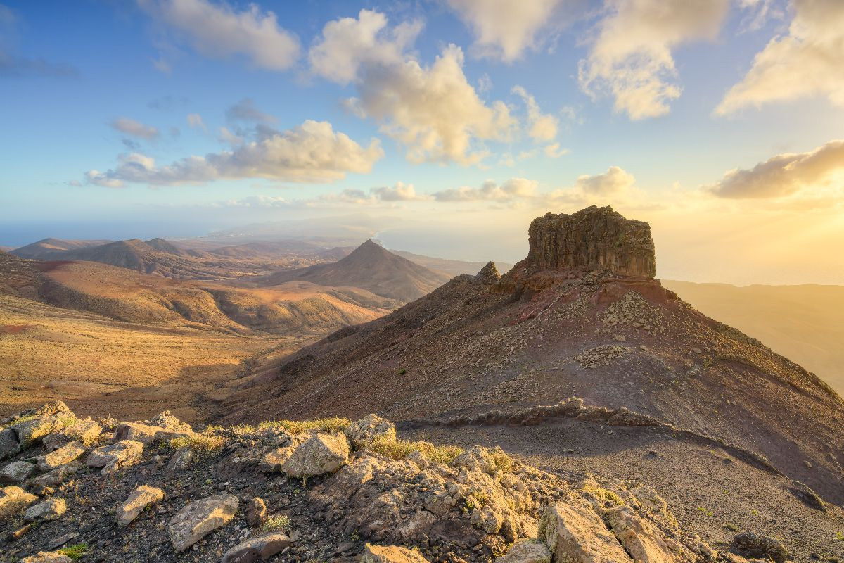 Blick vom Montana Cardon auf Fuerteventura