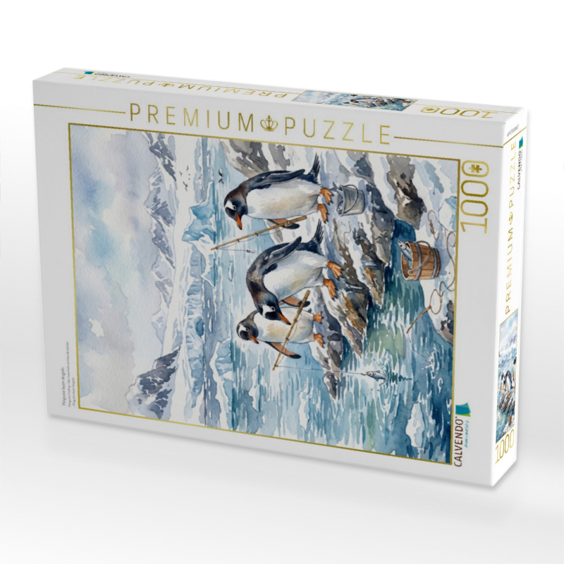 Pinguine beim Angeln
