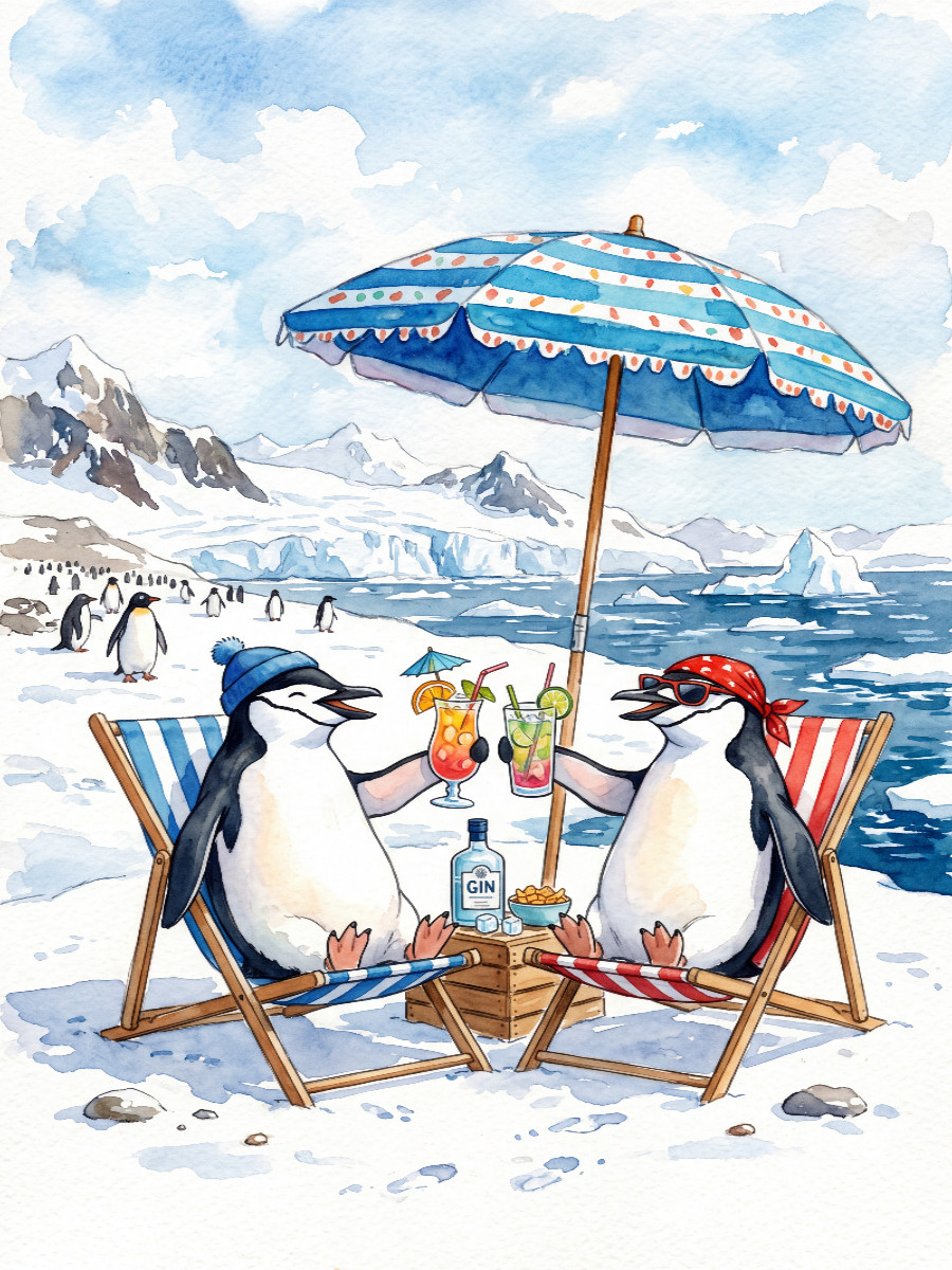Pinguine bei Relaxen
