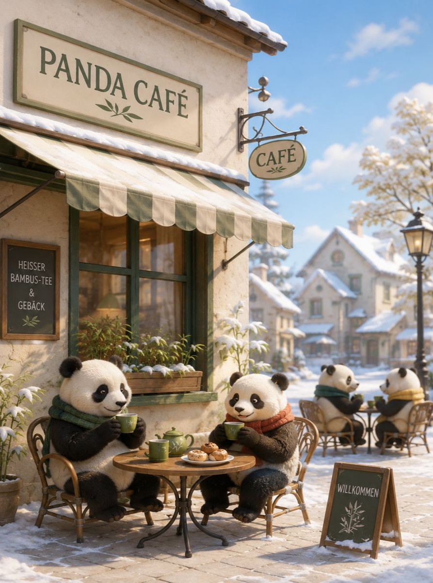 Teezeit im Panda Café