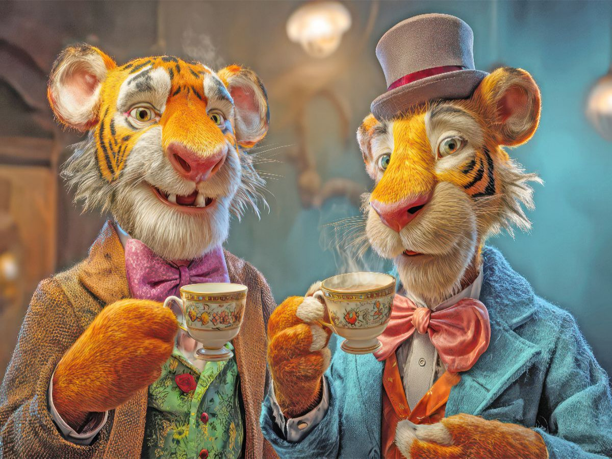 Tierische Kaffeefans