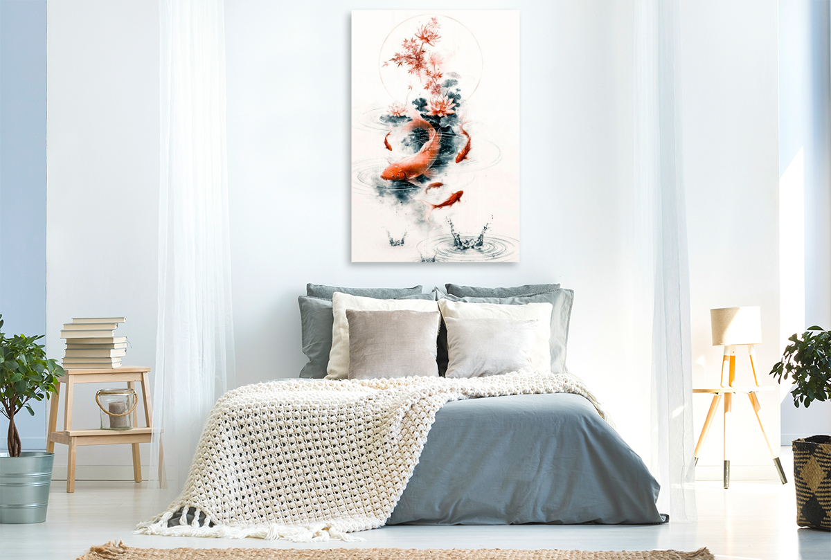 Koi im Kreis des Wassers