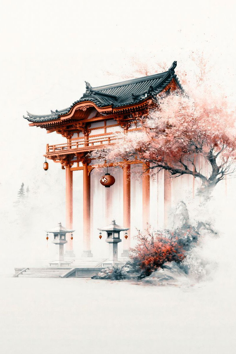 Stille Welt der Tempel