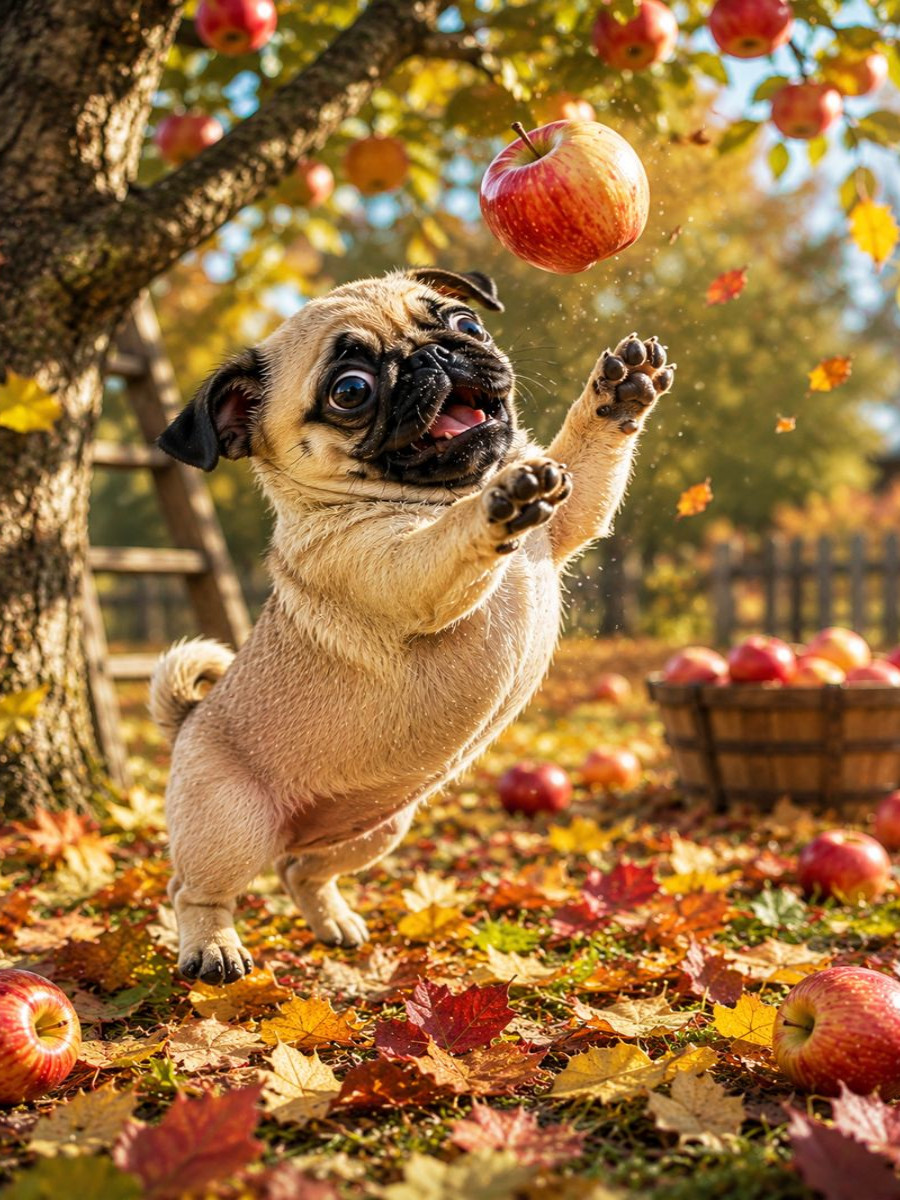 Apfelglück im Herbst