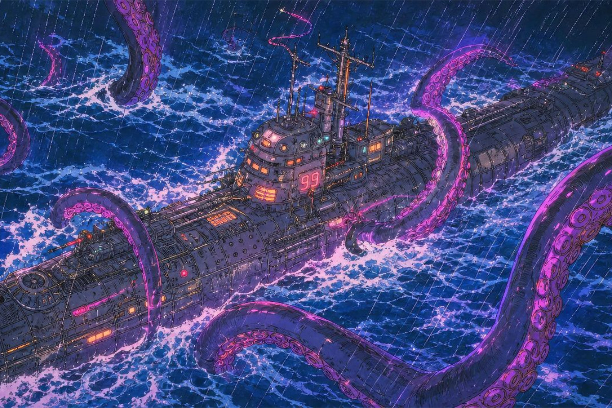 Szene aus '20.000 Meilen unter dem Meer' von Jules Verne