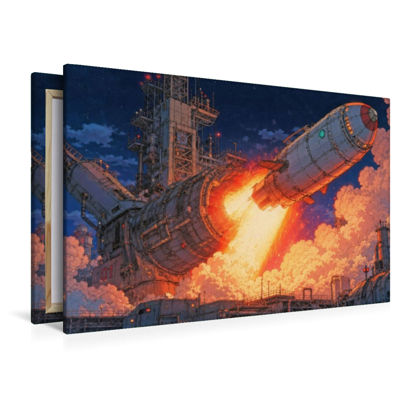 Szene aus 'Von der Erde zum Mond' von Jules Verne