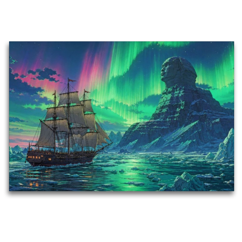 Szene aus 'Die Eissphinx' von Jules Verne