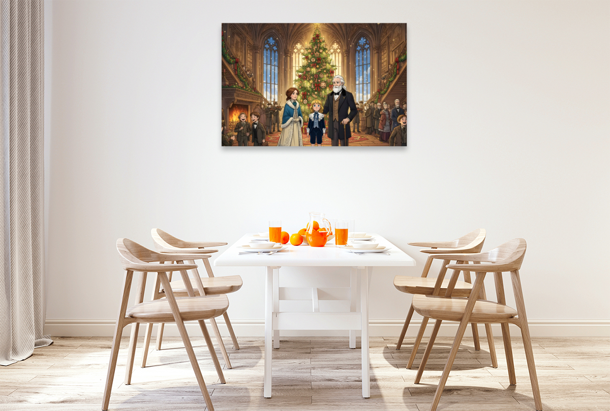 Gemeinsam feiern sie ein neues Weihnachten