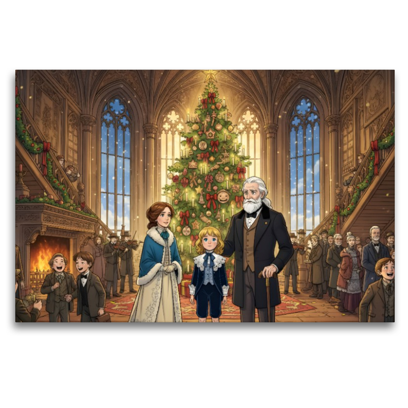 Gemeinsam feiern sie ein neues Weihnachten
