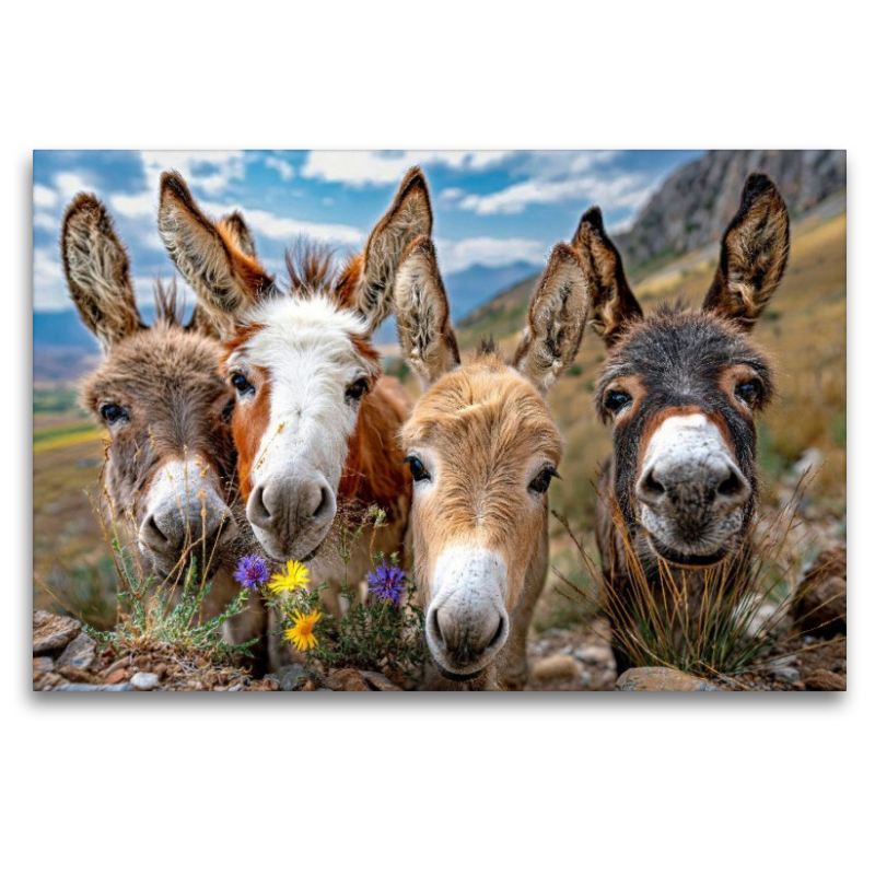 Gruppenfoto mit Blumen