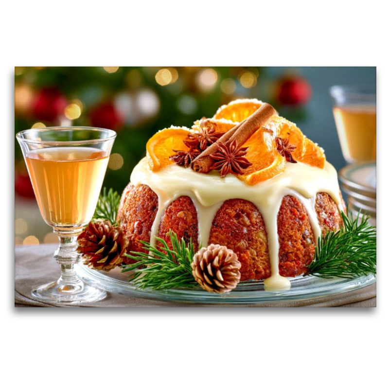 Weihnachtliche Mürbeteig-Torte mit Orangenzersten und einem Hauch von Zimt und Anis