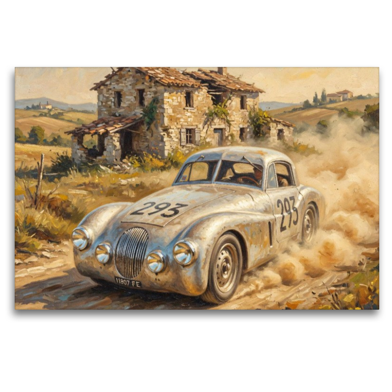 Bei der Mille Miglia 1948 fiel der Fiat Turolla Morelli von Vito und Vittorino Barion aus.