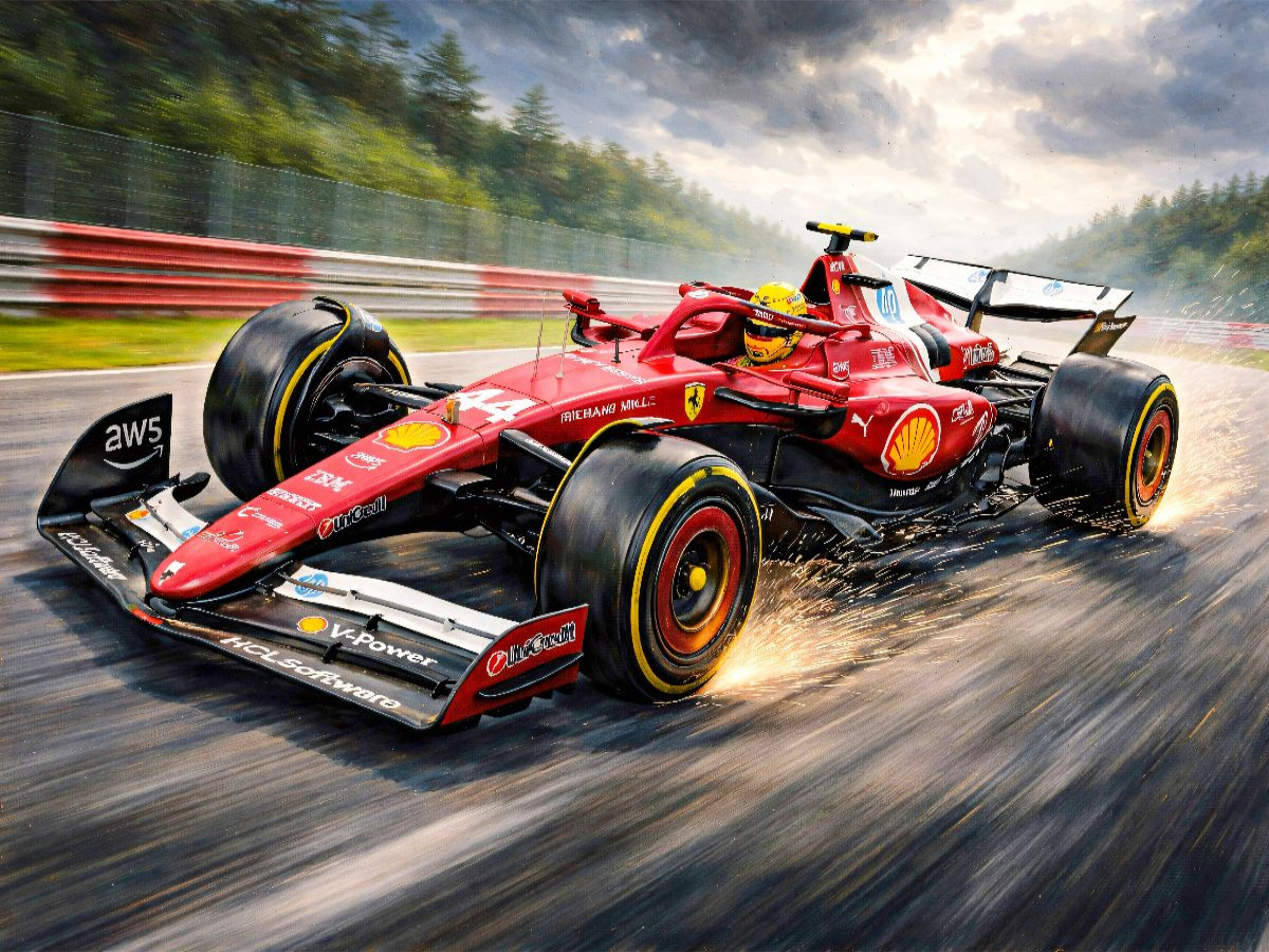 Lewis Hamilton, britischer Rennfahrer, gewann - wie auch Michael Schumacher - sieben WM-Titel in der Formel 1.