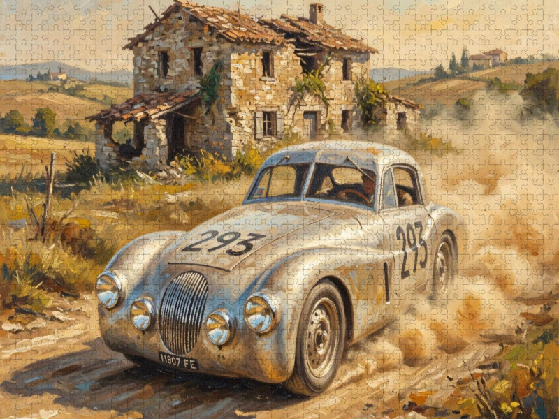 Bei der Mille Miglia 1948 fiel der Fiat Turolla Morelli von Vito und Vittorino Barion aus.