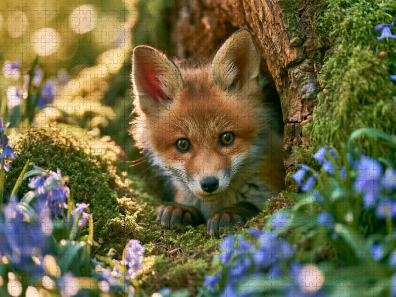 Zwischen Blüten zeigt sich das Leben